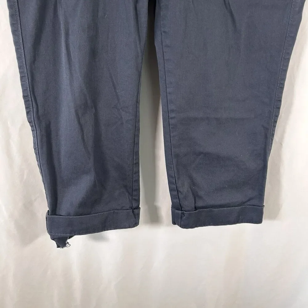 J. Crew Flex Pants Men's 31 Chino Cropped Straight Pockets Rolled Cuff